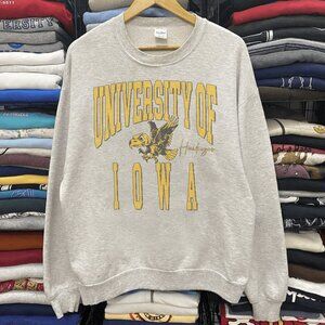 Vintage University Of Iowa Hawkeyes Sweatshirt Football Shirt